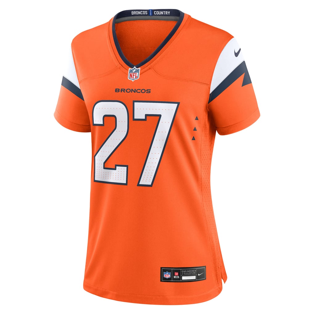 Women's Denver Broncos J.K. Dobbins Nike  Orange Team Game Jersey - Image 3