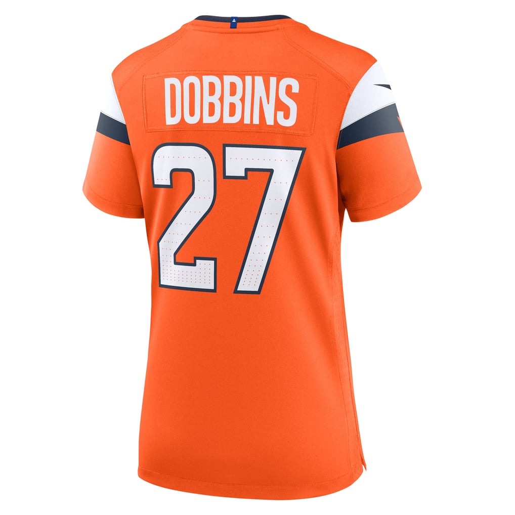 Women's Denver Broncos J.K. Dobbins Nike  Orange Team Game Jersey - Image 4