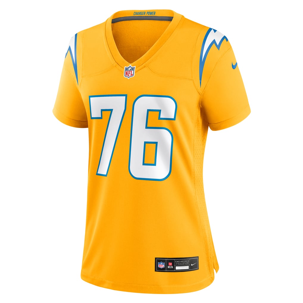 Women's Los Angeles Chargers Joe Alt Nike Gold Alternate Charger Power Game Jersey - Image 3