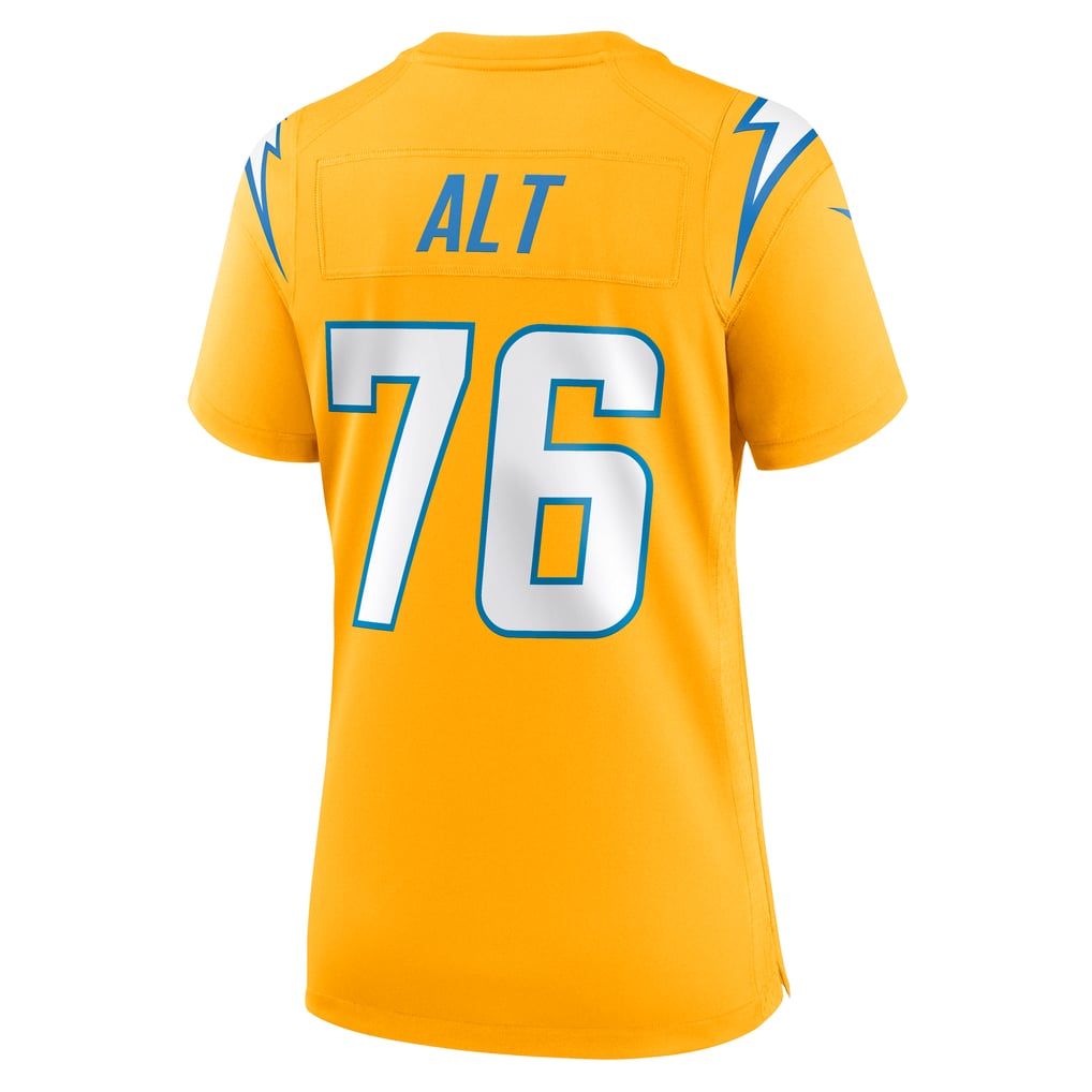 Women's Los Angeles Chargers Joe Alt Nike Gold Alternate Charger Power Game Jersey - Image 4