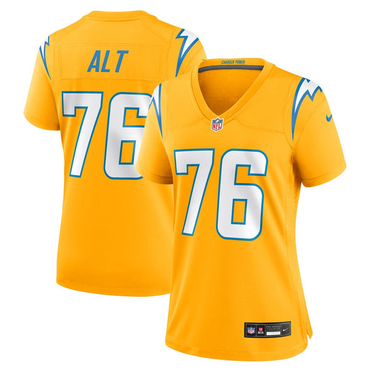 Women's Los Angeles Chargers Joe Alt Nike Gold Alternate Charger Power Game Jersey - Image 1