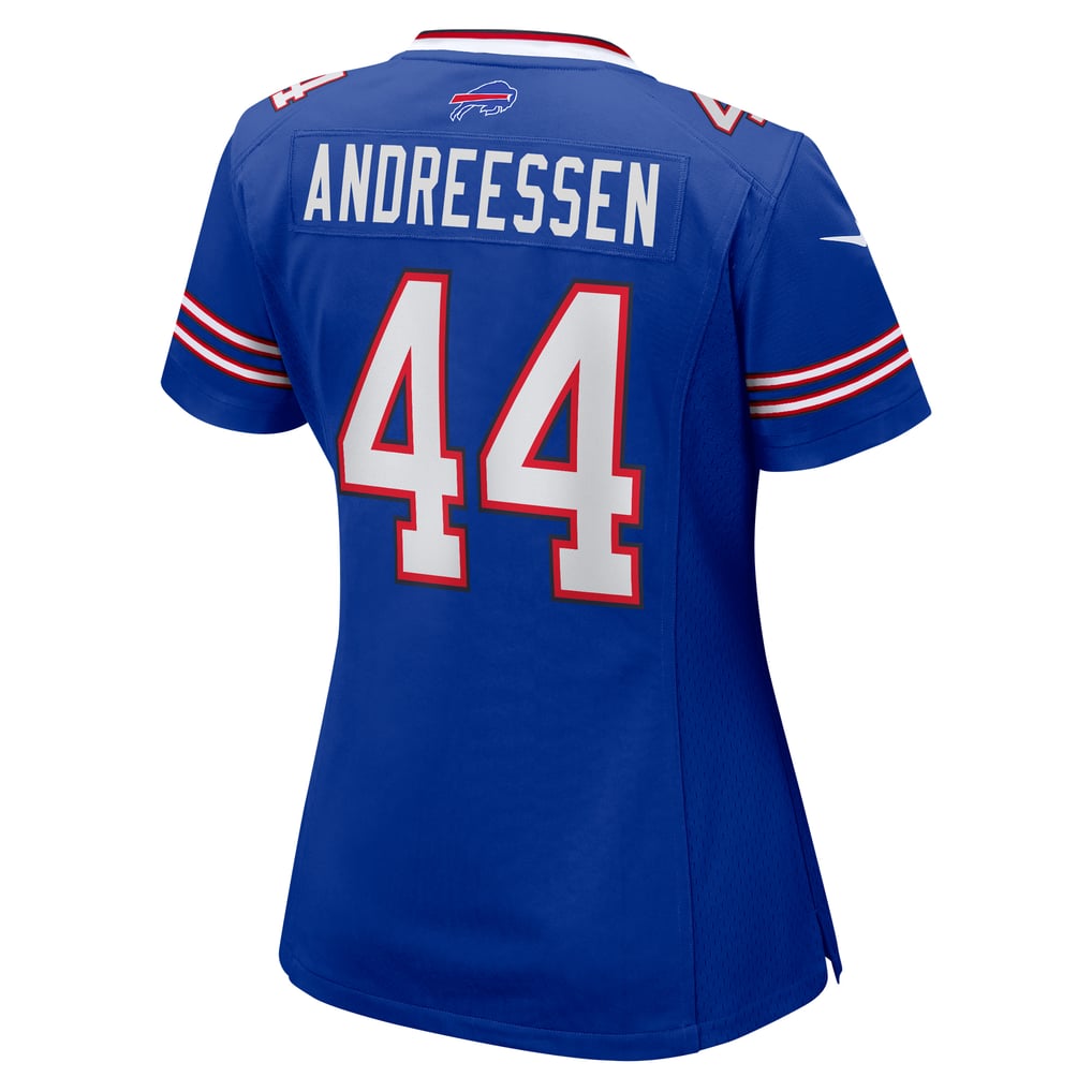 Women's Buffalo Bills Joe Andreessen Nike  Royal Game Jersey - Image 4