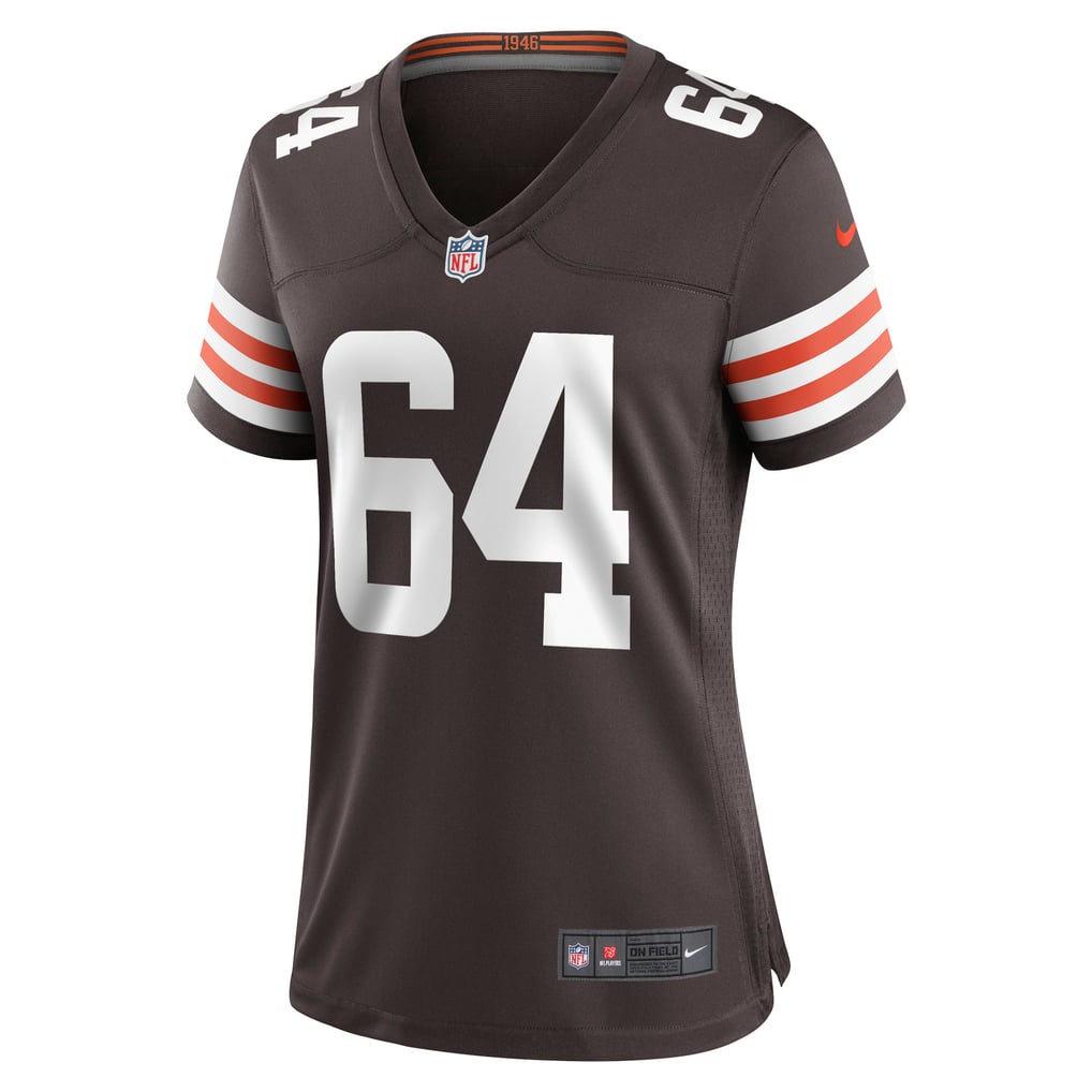 Women's Cleveland Browns Joe DeLamielleure Nike Brown Game Retired Player Jersey - Image 3