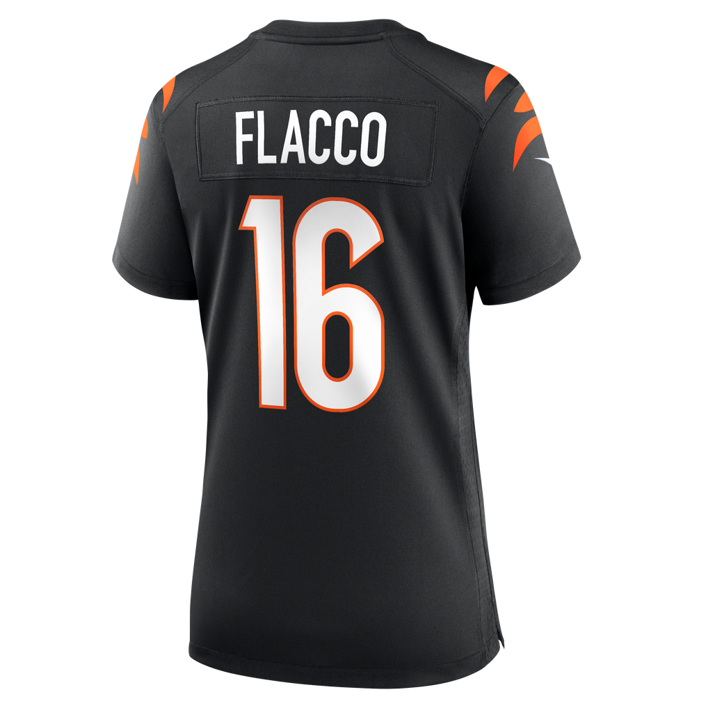 Women's Cincinnati Bengals Joe Flacco Nike Black Team Game Jersey - Image 4