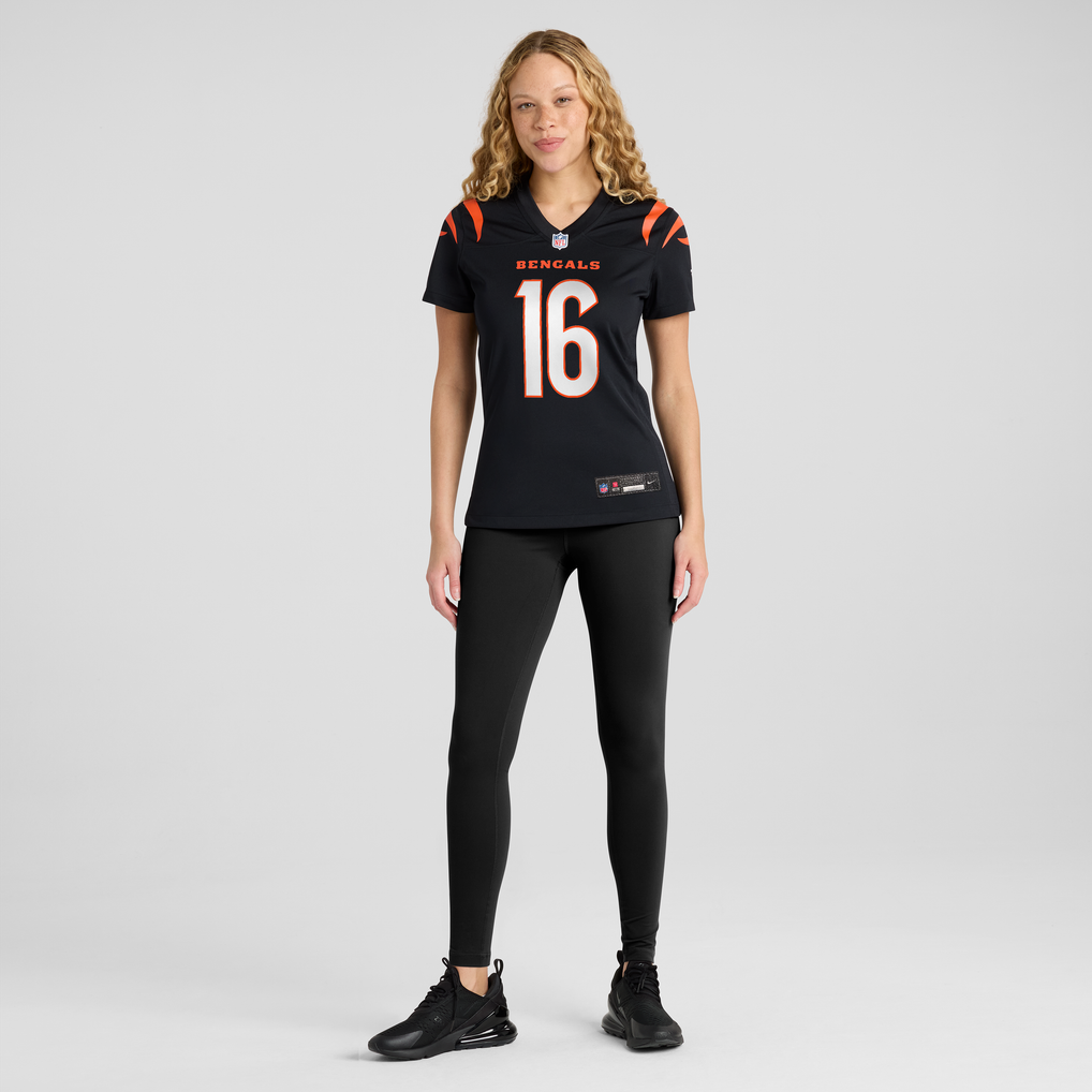 Women's Cincinnati Bengals Joe Flacco Nike Black Team Game Jersey - Image 5