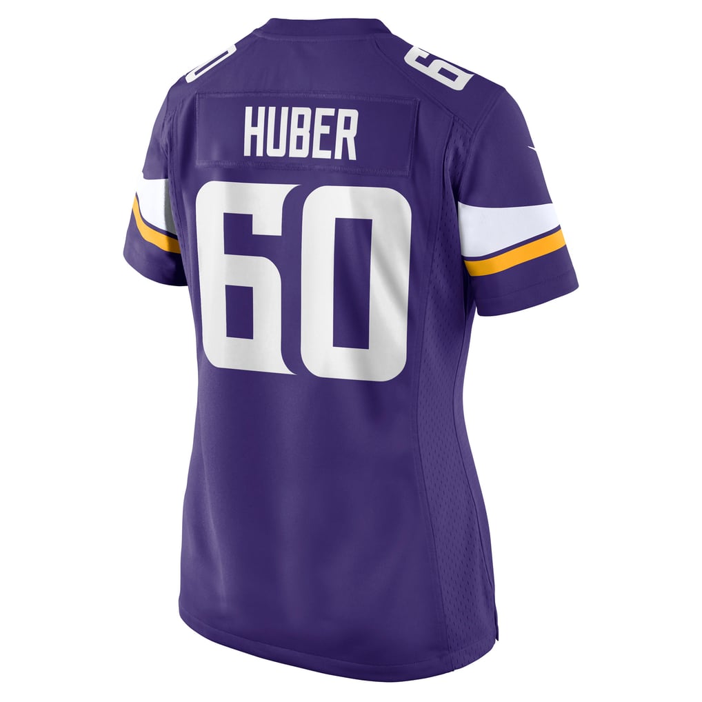 Women's Minnesota Vikings Joe Huber Nike  Purple Team Game Jersey - Image 4