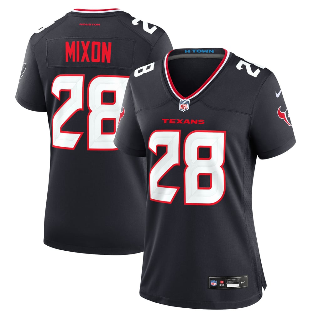 Women's Houston Texans Joe Mixon Nike Navy Game Jersey - Image 2