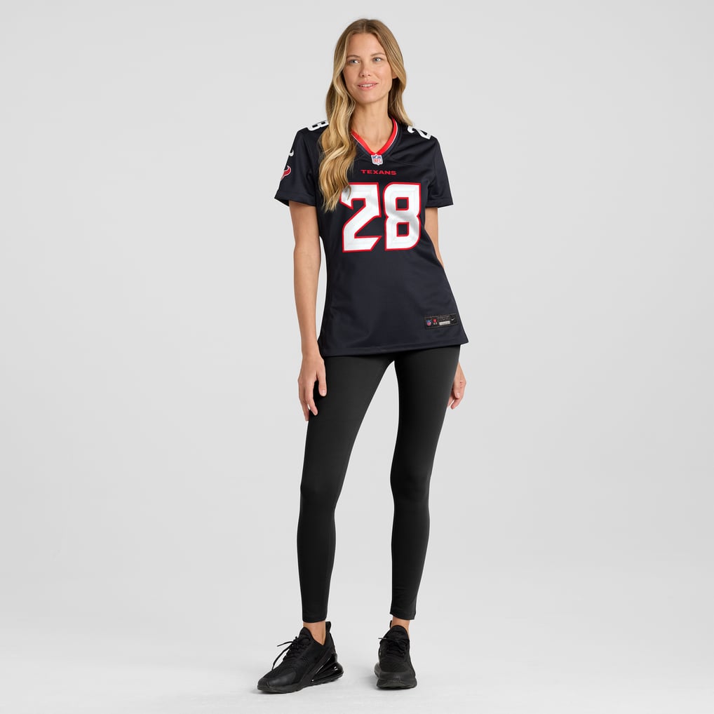 Women's Houston Texans Joe Mixon Nike Navy Game Jersey - Image 5