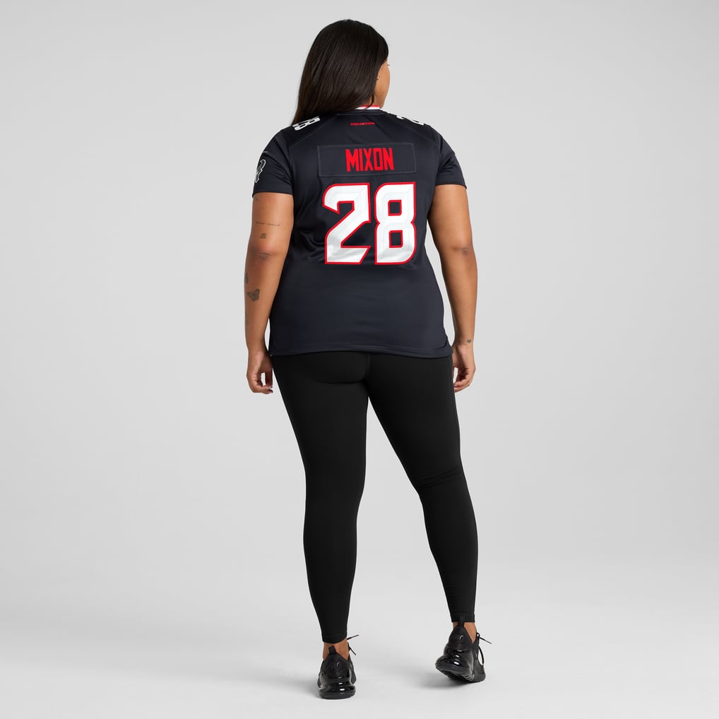 Women's Houston Texans Joe Mixon Nike Navy Game Jersey - Image 8