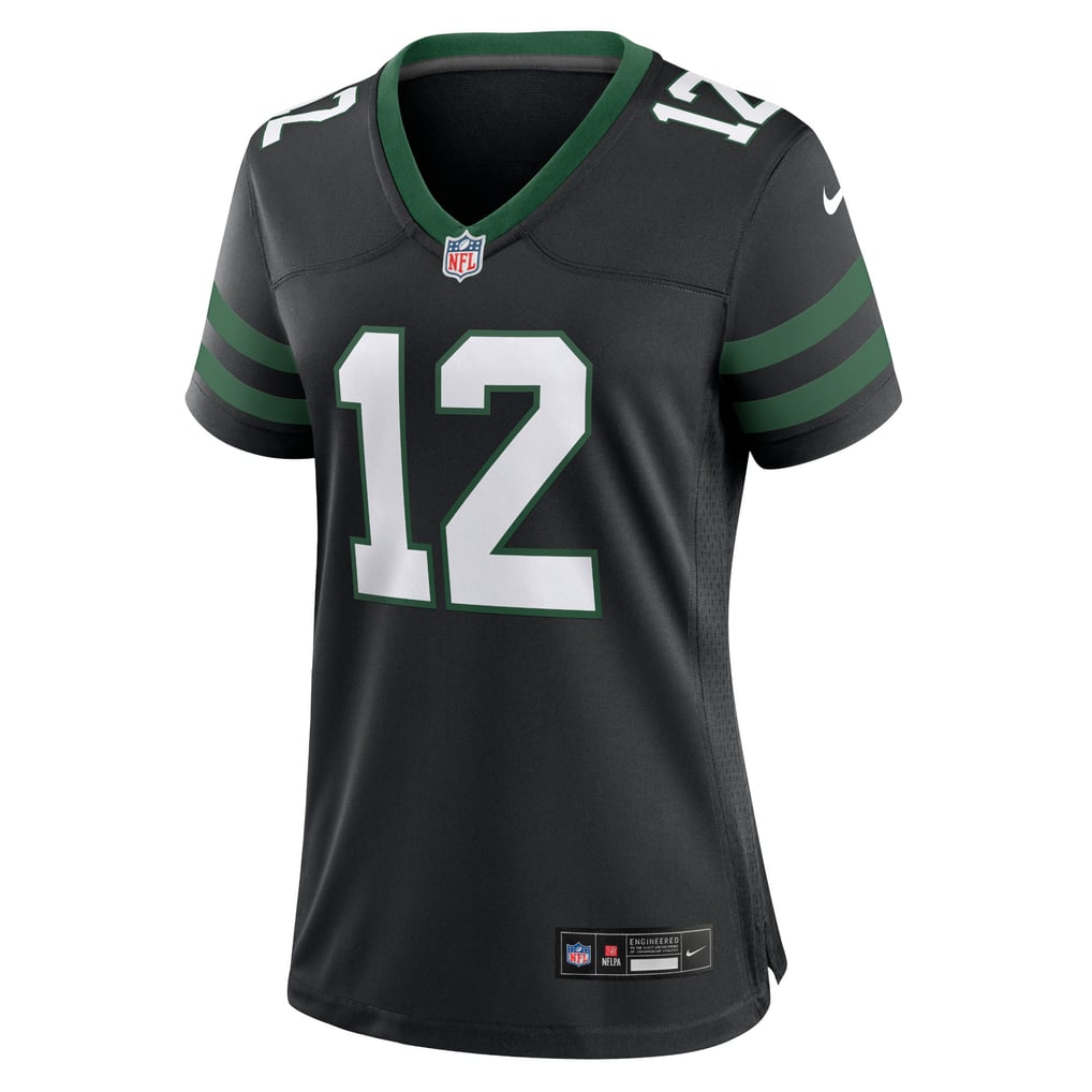 Women's New York Jets Joe Namath Nike Legacy Black Retired Player Alternate Game Jersey - Image 3