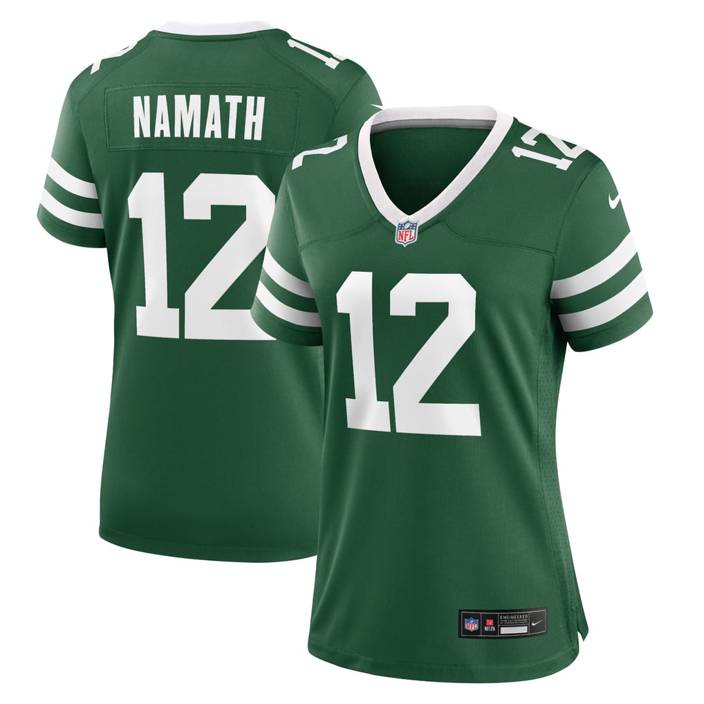 Women's New York Jets Joe Namath Nike Legacy Green Retired Player Game Jersey - Image 1