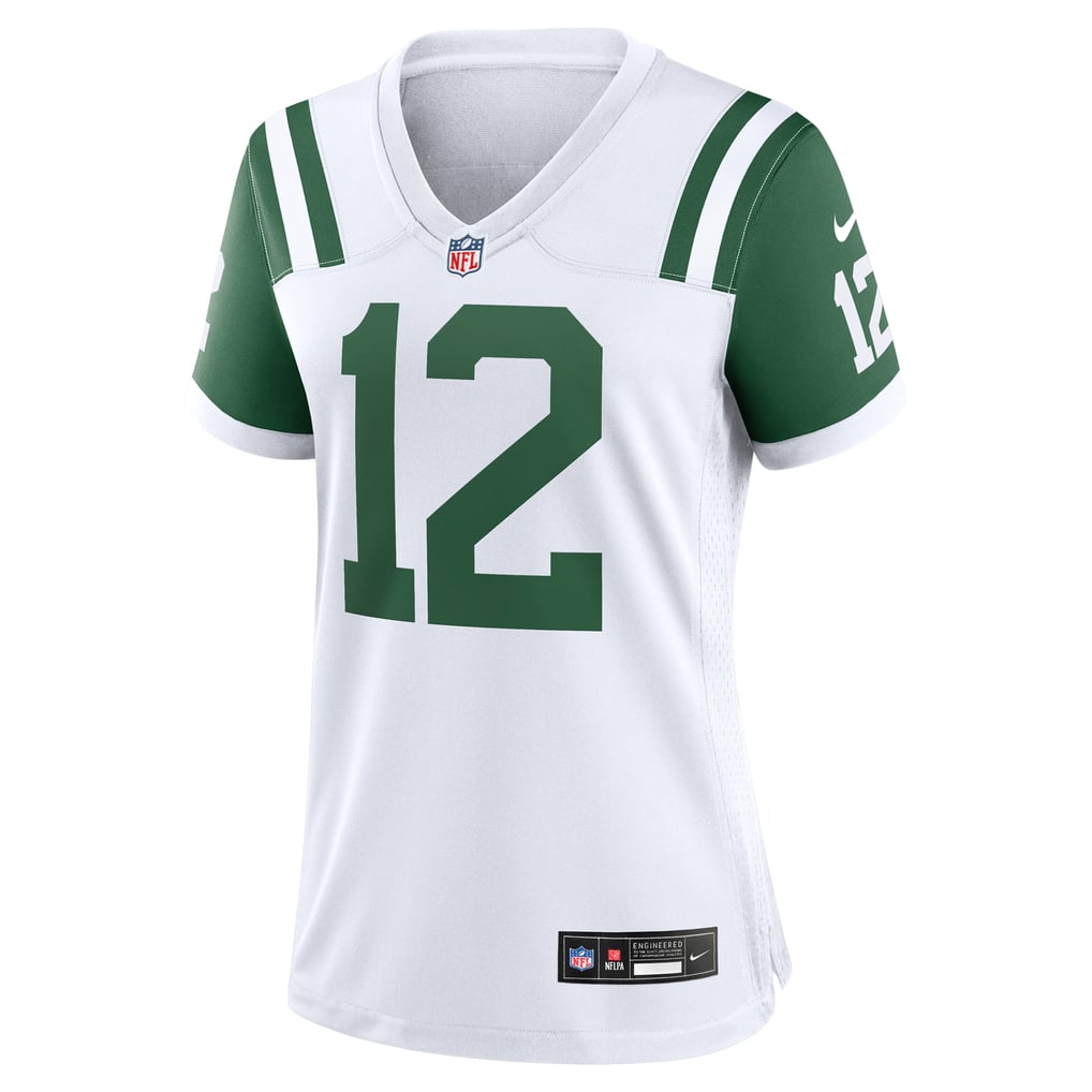 Women's New York Jets Joe Namath Nike White Classic Alternate Retired Player Game Jersey - Image 3