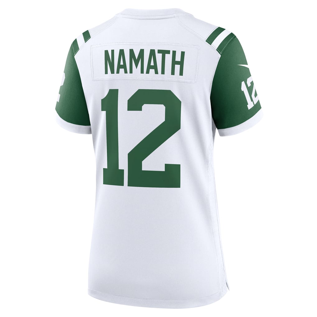 Women's New York Jets Joe Namath Nike White Classic Alternate Retired Player Game Jersey - Image 4