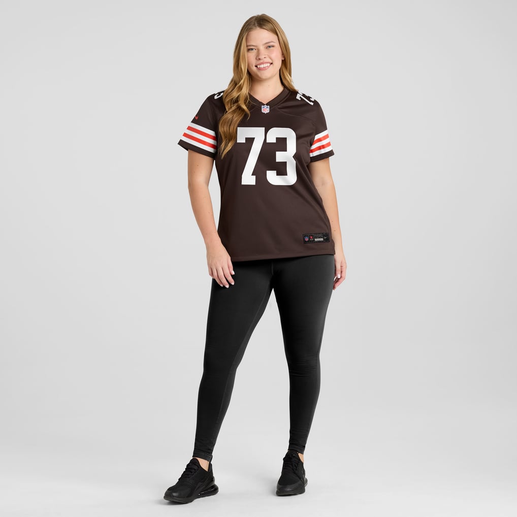 Women's Cleveland Browns Joe Thomas Nike Brown Retired Game Player Jersey - Image 7