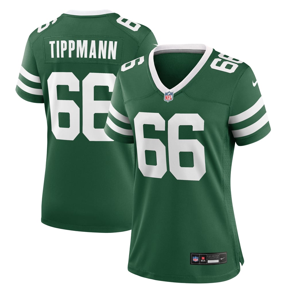 Women's New York Jets Joe Tippmann Nike Legacy Green Game Jersey - Image 1
