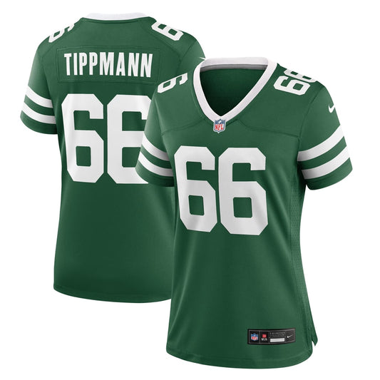 Women's New York Jets Joe Tippmann Nike Legacy Green Game Jersey - Image 1