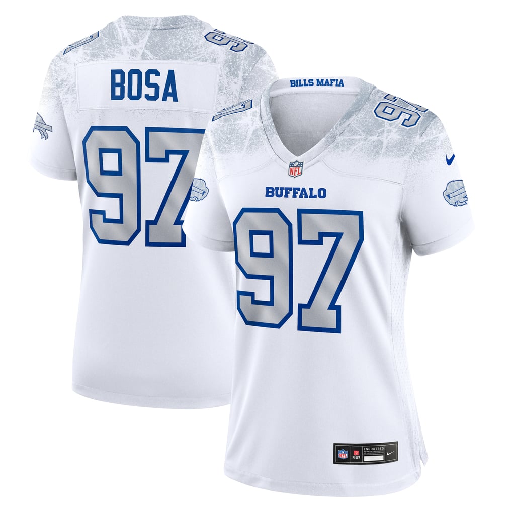 Women's Buffalo Bills Joey Bosa Nike White Rivalries Collection Game Jersey - Image 1