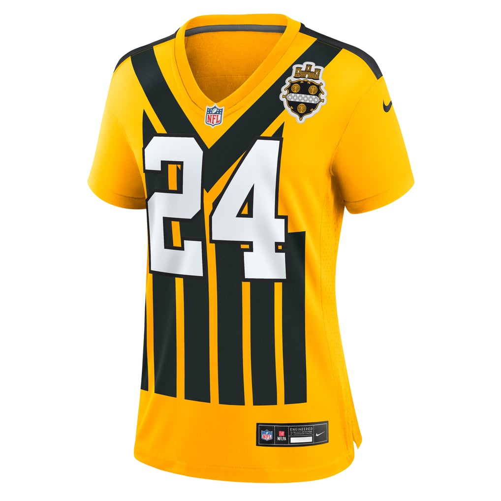 Women's Pittsburgh Steelers Joey Porter Jr. Nike Gold Alternate 1933 Throwback Game Jersey - Image 3