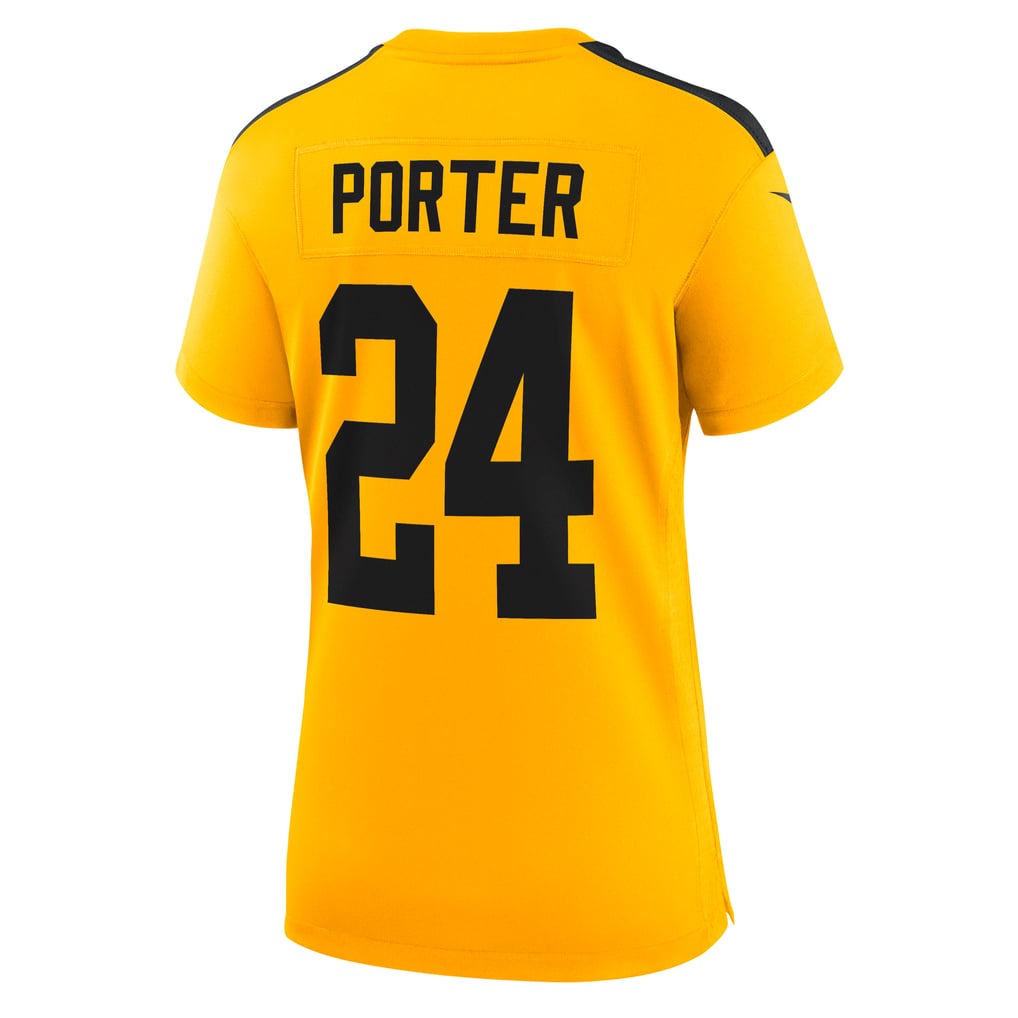 Women's Pittsburgh Steelers Joey Porter Jr. Nike Gold Alternate 1933 Throwback Game Jersey - Image 4
