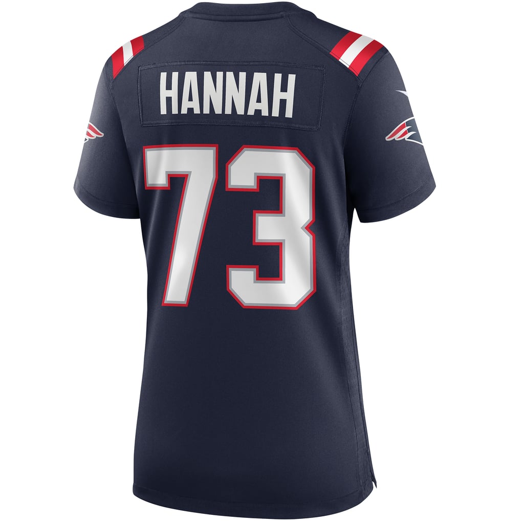 Women's New England Patriots John Hannah Nike Navy Game Retired Player Jersey - Image 4