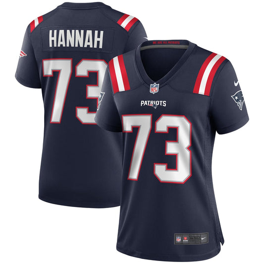 Women's New England Patriots John Hannah Nike Navy Game Retired Player Jersey - Image 1