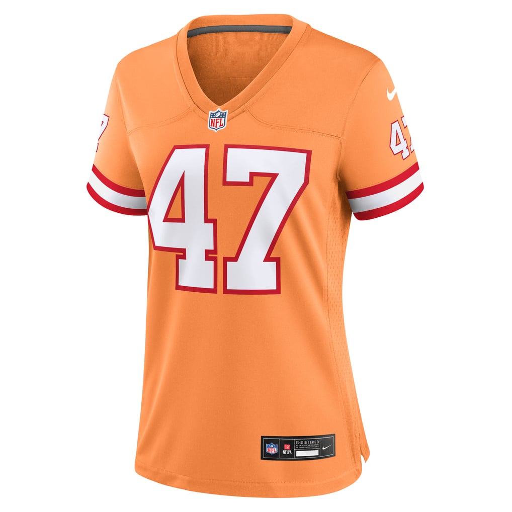 Women's Tampa Bay Buccaneers John Lynch Nike Orange Throwback Game Jersey - Image 3