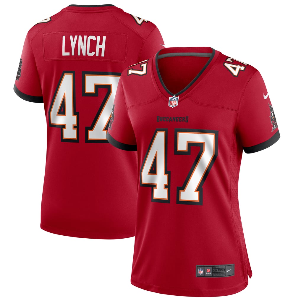 Women's Tampa Bay Buccaneers John Lynch Nike Red Game Retired Player Jersey - Image 1