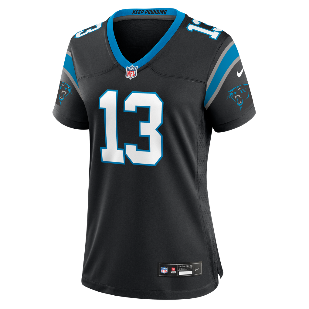 Women's Carolina Panthers John Metchie III Nike Black Team Game Jersey - Image 7