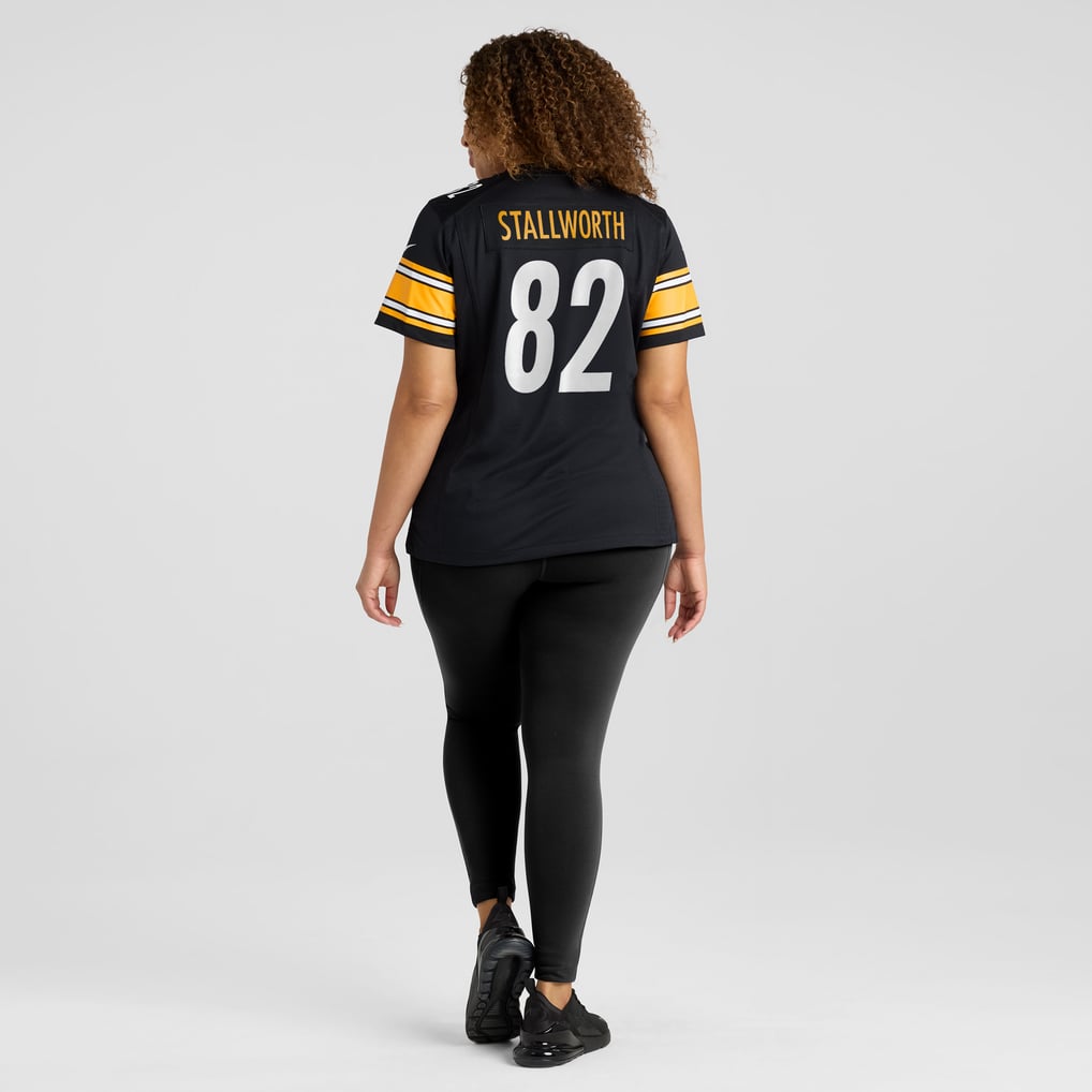 Women's Pittsburgh Steelers John Stallworth Nike Black Retired Player Jersey - Image 8