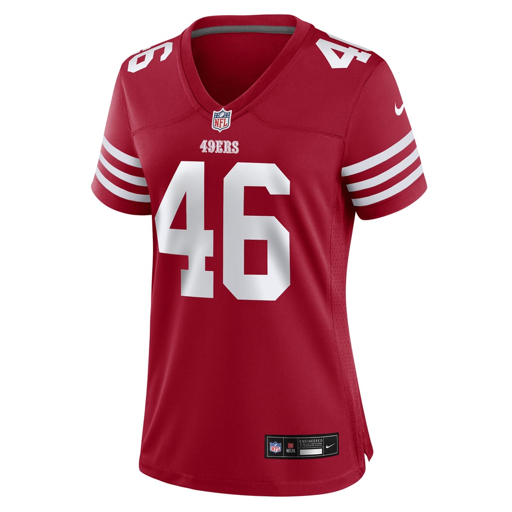 Women's San Francisco 49ers Jon Weeks Nike  Scarlet Team Game Jersey - Image 3