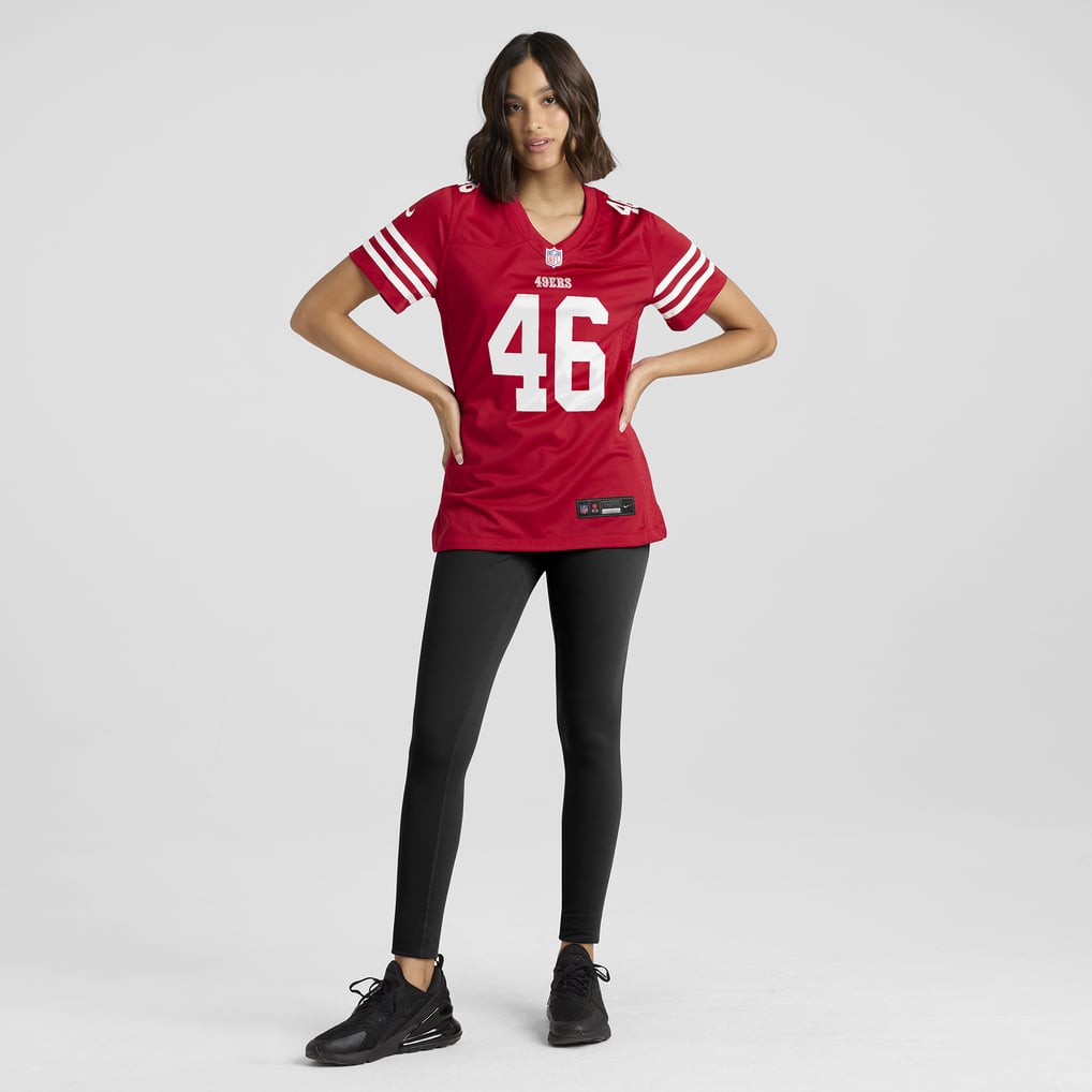 Women's San Francisco 49ers Jon Weeks Nike  Scarlet Team Game Jersey - Image 5