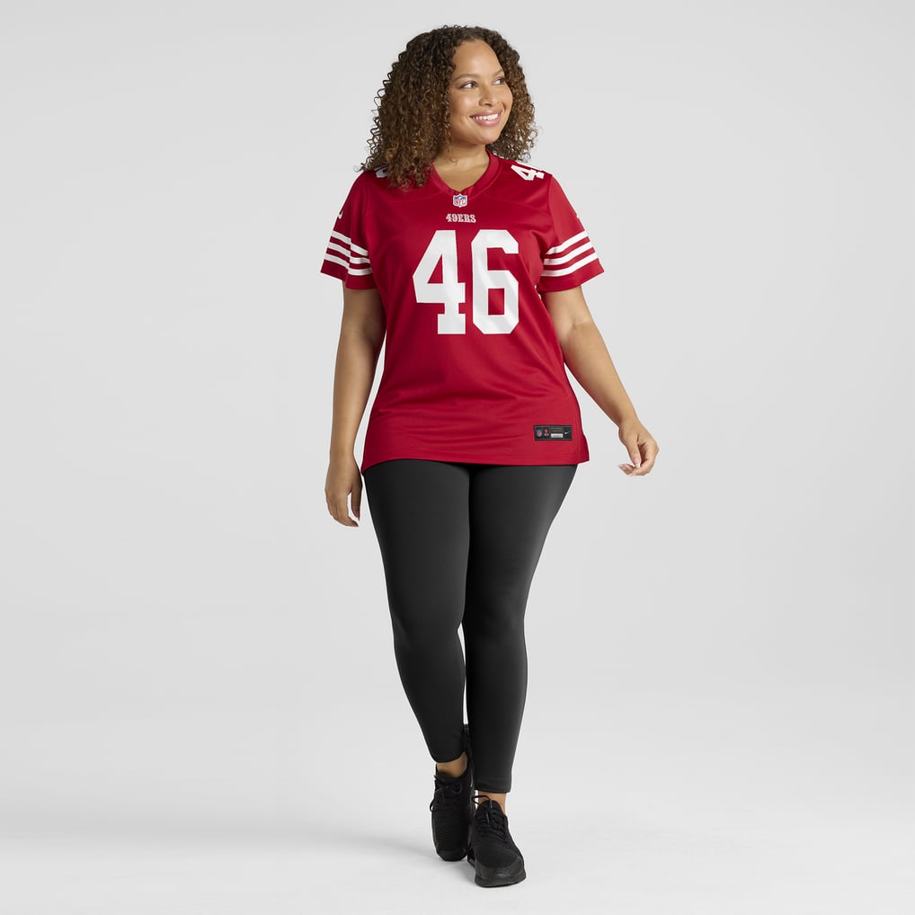 Women's San Francisco 49ers Jon Weeks Nike  Scarlet Team Game Jersey - Image 7