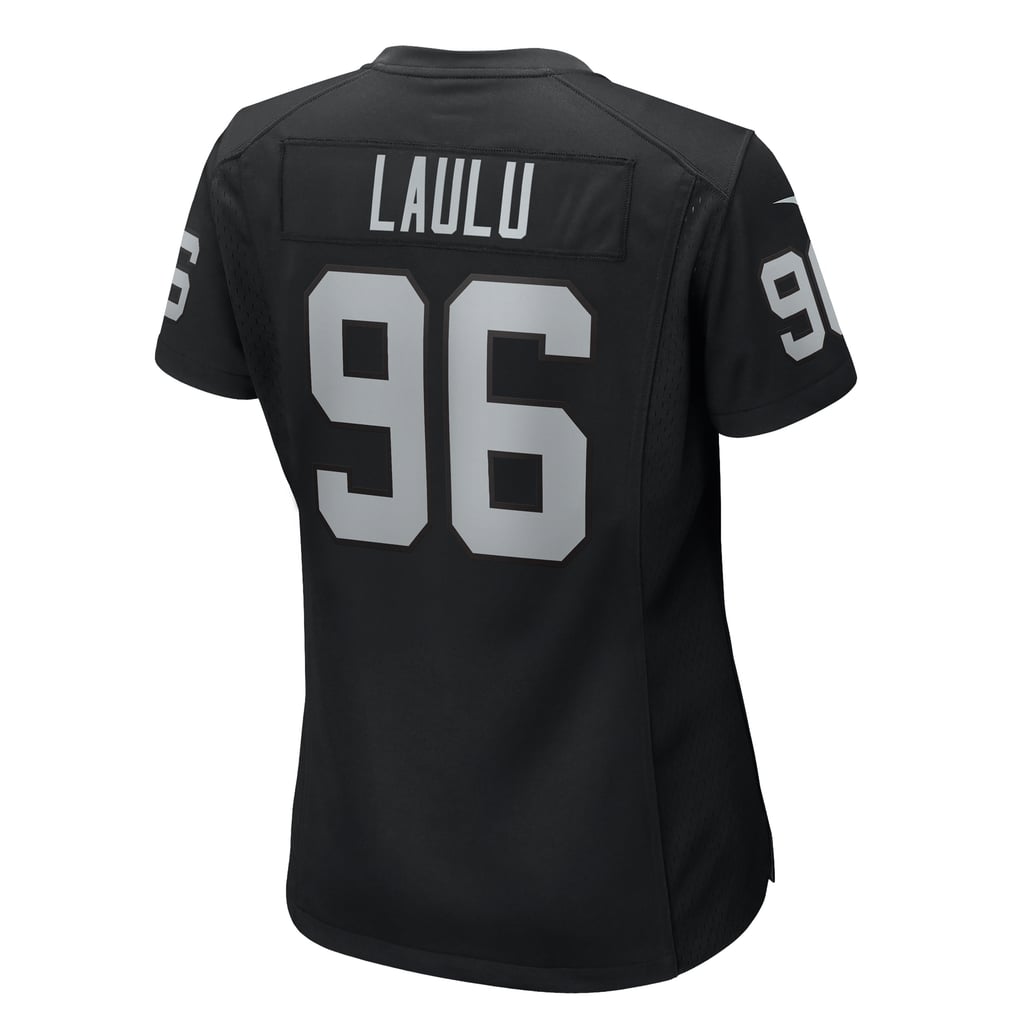 Women's Las Vegas Raiders Jonah Laulu Nike  Black  Game Jersey - Image 4