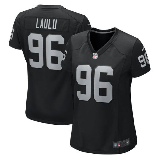 Women's Las Vegas Raiders Jonah Laulu Nike  Black  Game Jersey - Image 1