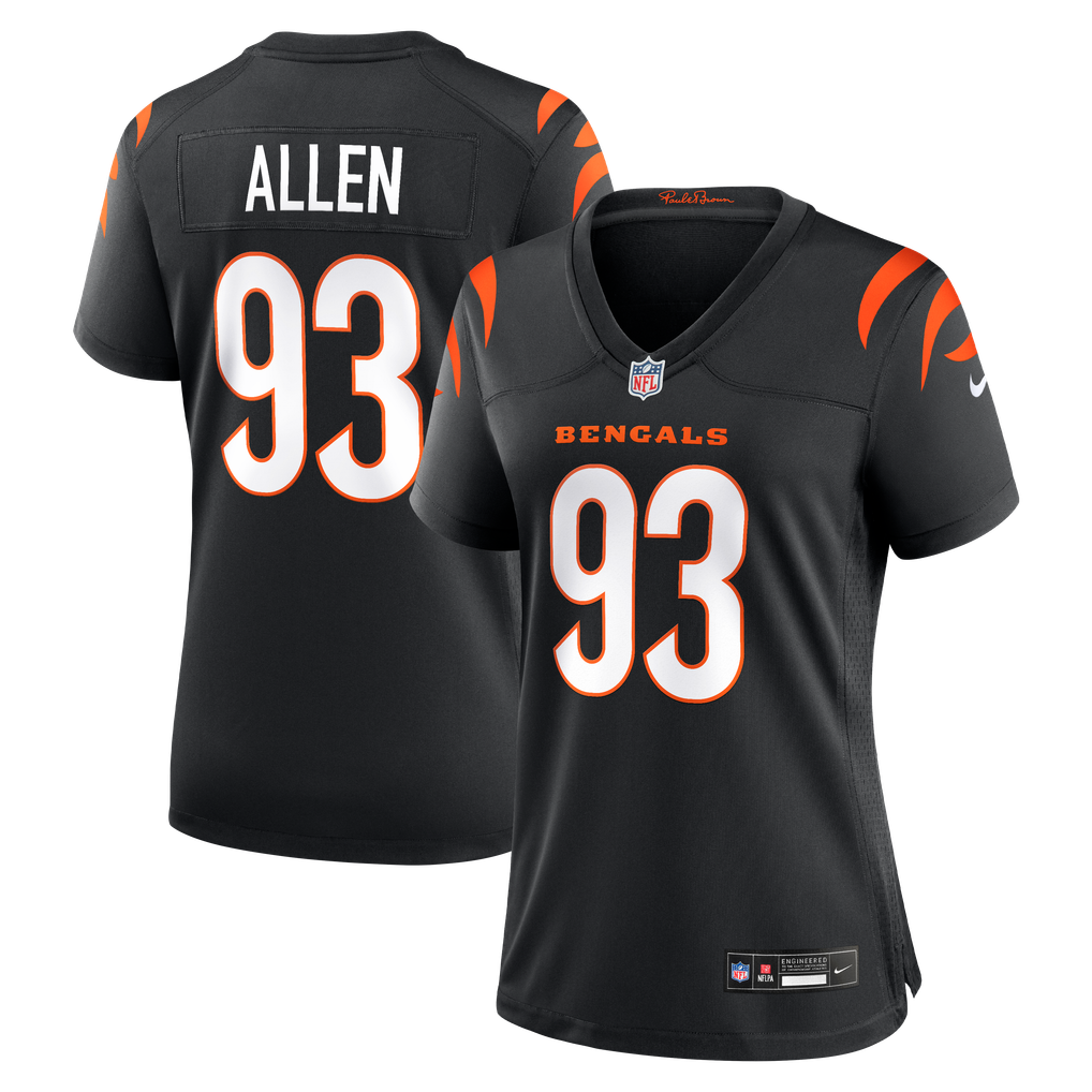 Women's Cincinnati Bengals Jonathan Allen Nike Black Team Game Jersey - Image 2