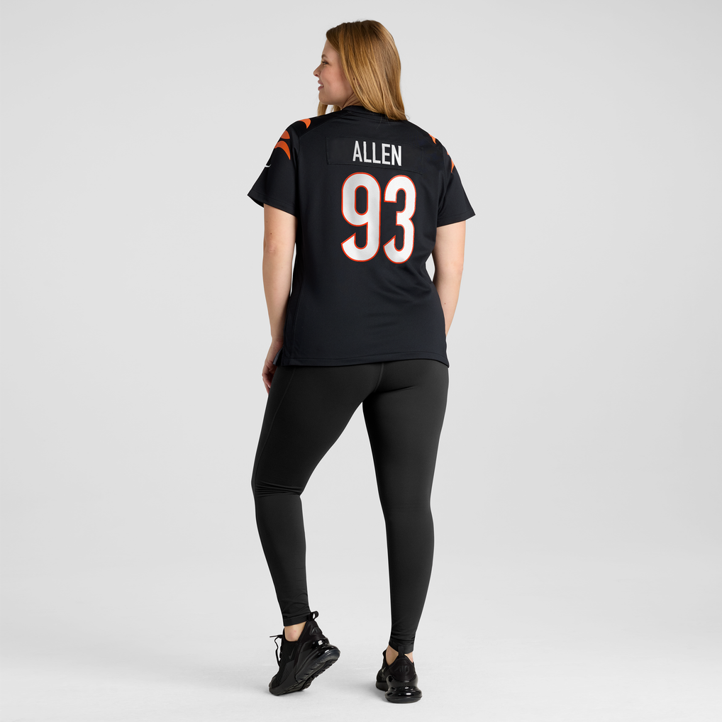 Women's Cincinnati Bengals Jonathan Allen Nike Black Team Game Jersey - Image 8