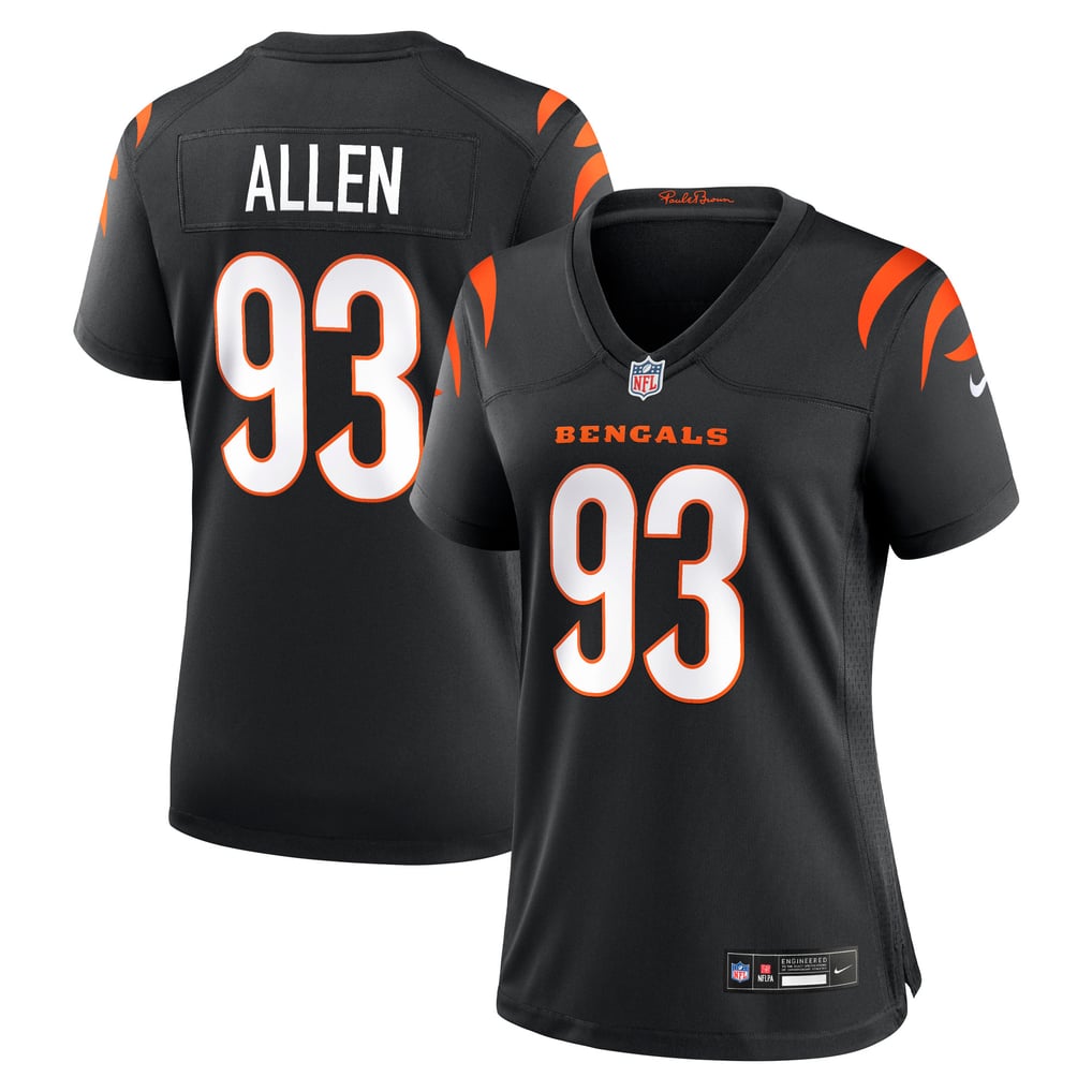 Women's Cincinnati Bengals Jonathan Allen Nike Black Team Game Jersey - Image 1