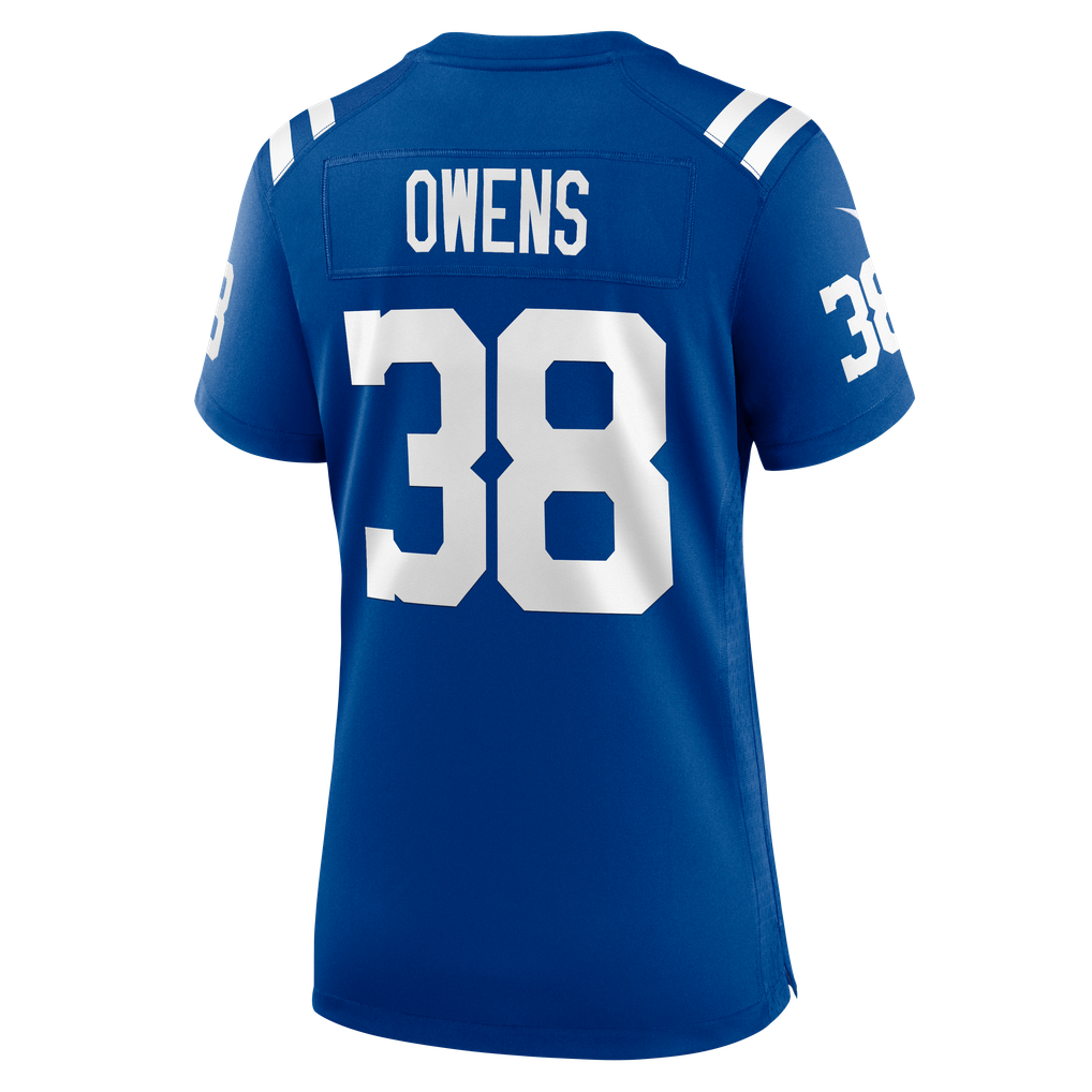 Women's Indianapolis Colts Jonathan Owens Nike Royal Team Game Jersey - Image 8