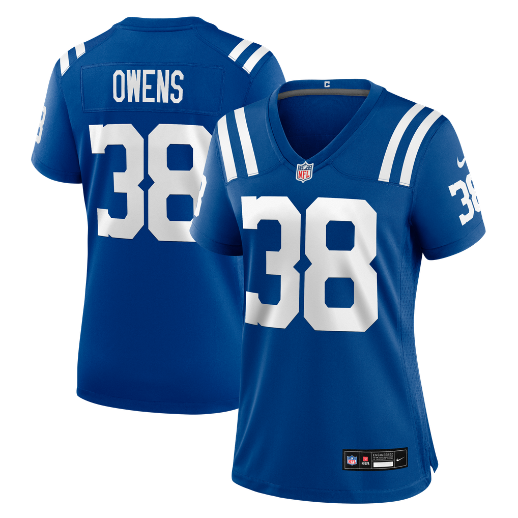 Women's Indianapolis Colts Jonathan Owens Nike Royal Team Game Jersey - Image 1