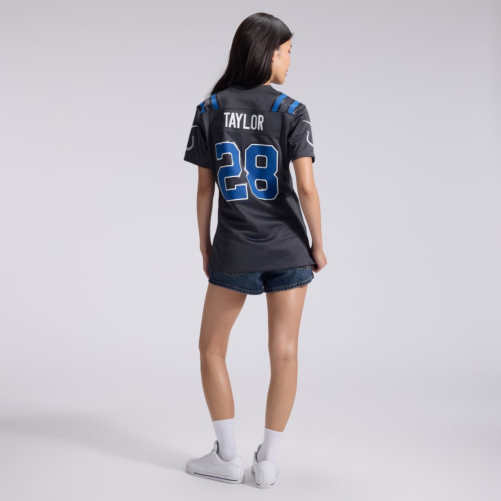 Women's Indianapolis Colts Jonathan Taylor Nike Anthracite 2026 Rivalries Collection Game Jersey - Image 6