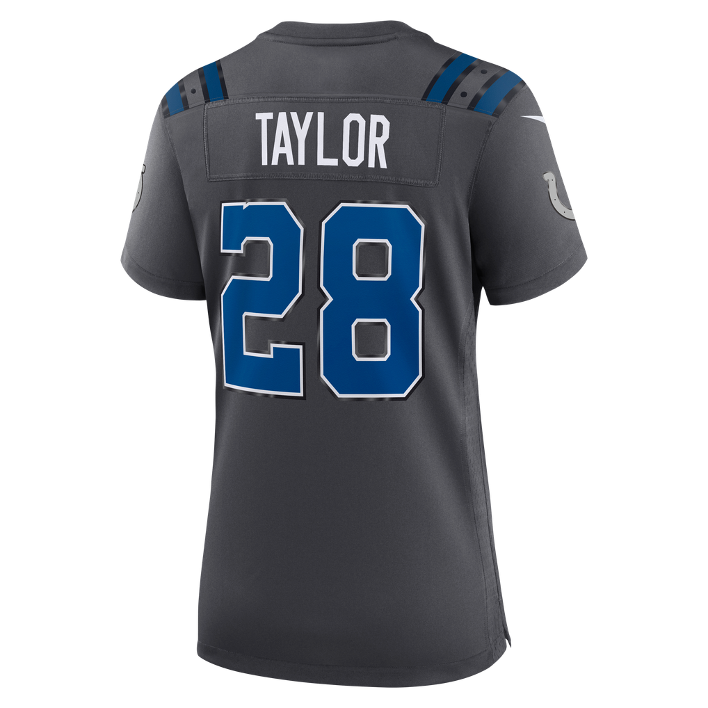 Women's Indianapolis Colts Jonathan Taylor Nike Anthracite 2026 Rivalries Collection Game Jersey - Image 8