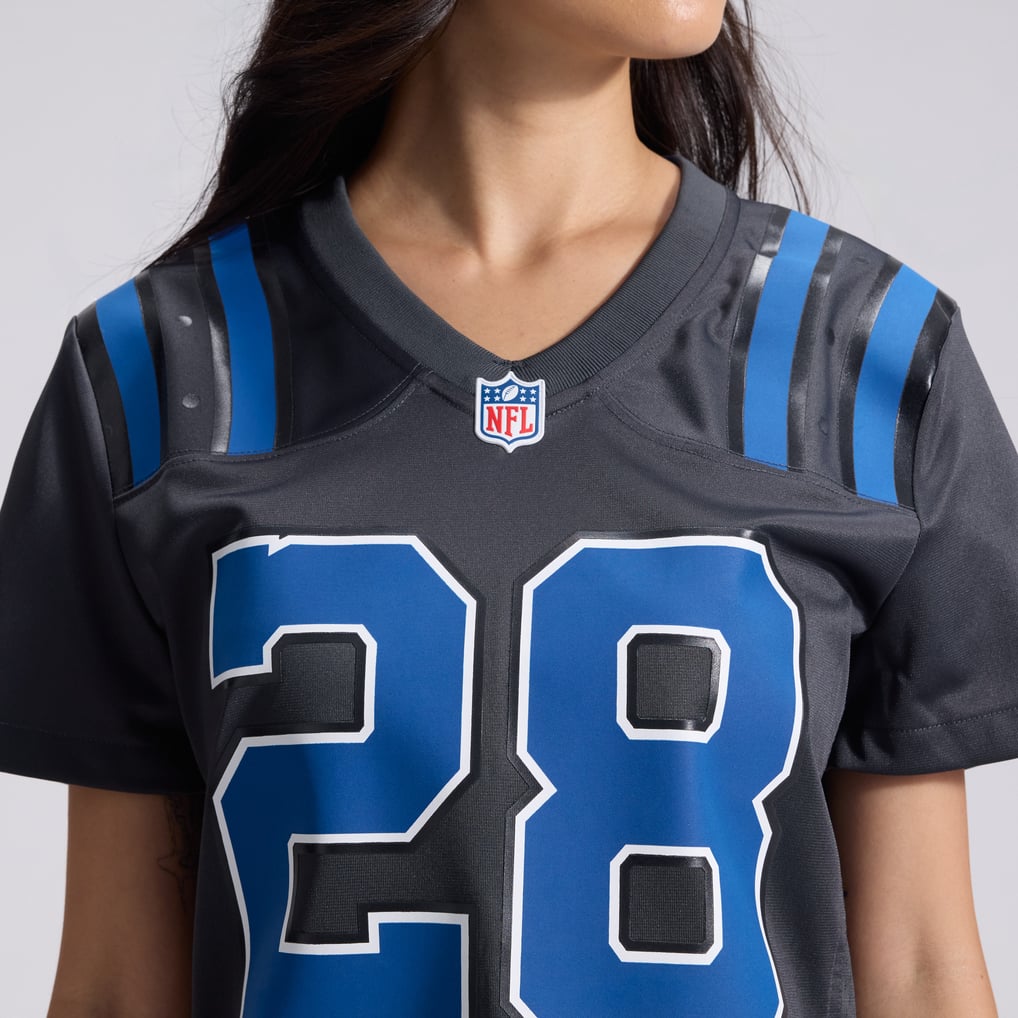 Women's Indianapolis Colts Jonathan Taylor Nike Anthracite 2026 Rivalries Collection Game Jersey - Image 9