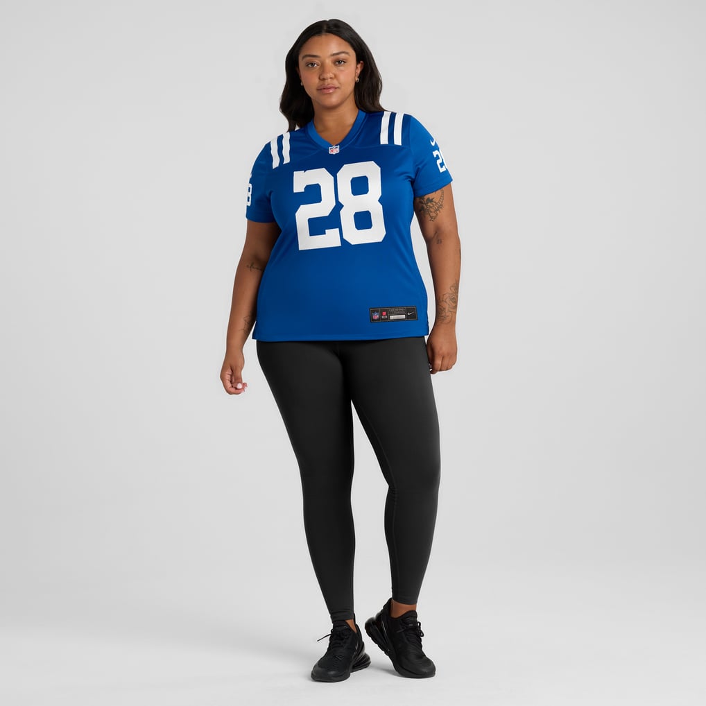 Women's Indianapolis Colts Jonathan Taylor Nike Royal Game Jersey - Image 7