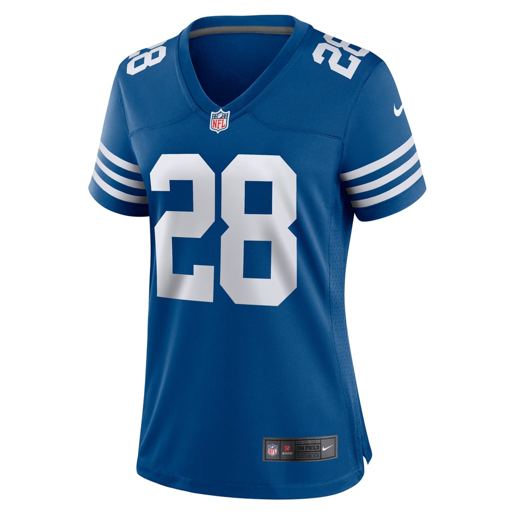 Women's Indianapolis Colts Jonathan Taylor Nike Royal Game Player Jersey - Image 3