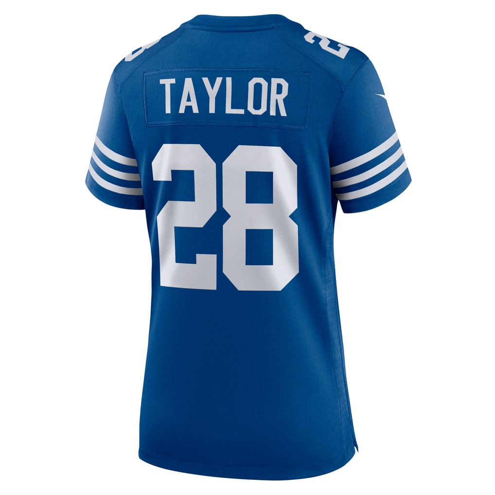 Women's Indianapolis Colts Jonathan Taylor Nike Royal Game Player Jersey - Image 4