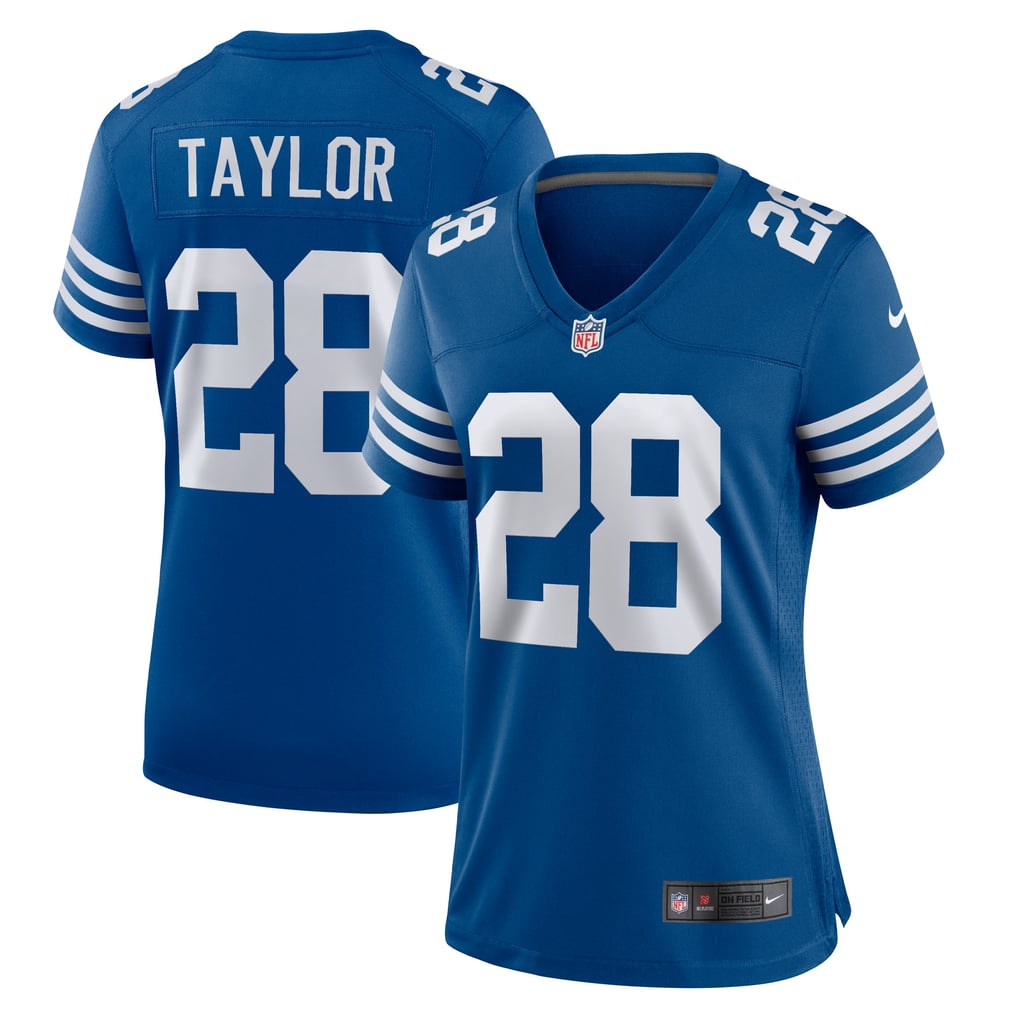 Women's Indianapolis Colts Jonathan Taylor Nike Royal Game Player Jersey - Image 1
