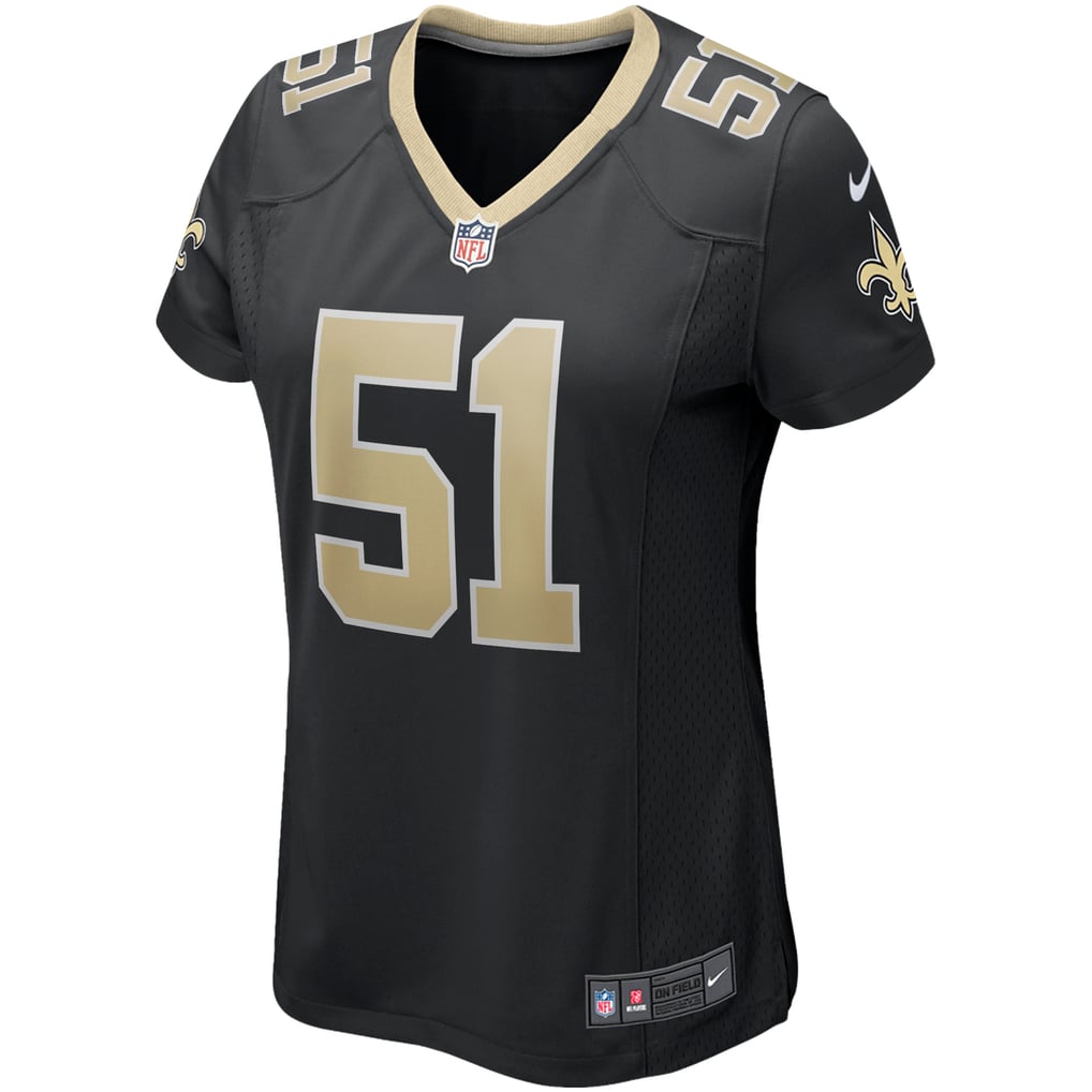 Women's New Orleans Saints Jonathan Vilma Nike Black Game Retired Player Jersey - Image 3