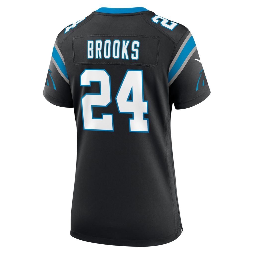Women's Carolina Panthers Jonathon Brooks Nike Black Game Jersey - Image 4