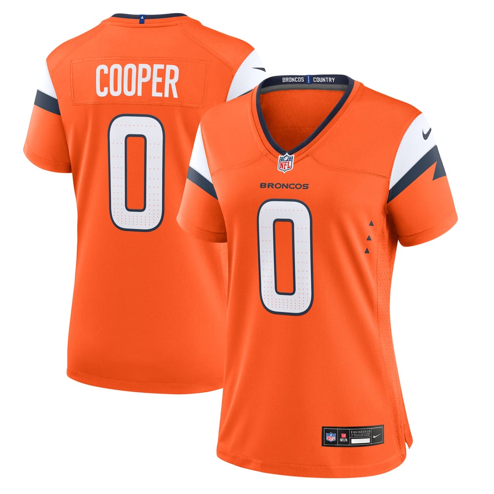 Women's Denver Broncos Jonathon Cooper Nike  Orange Team Game Jersey - Image 2