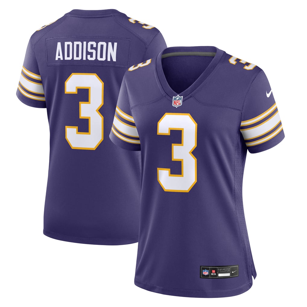 Women's Minnesota Vikings Jordan Addison Nike  Purple Alternate Game Jersey - Image 1